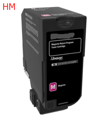 Toner compatível Lexmark 75M2HM0 magenta, 8.800 páginas