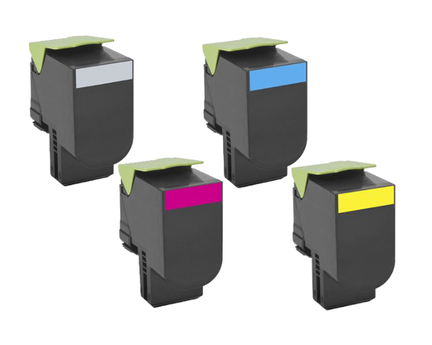 Toner compatível Lexmark 24B6008 ciano, 3.000 páginas