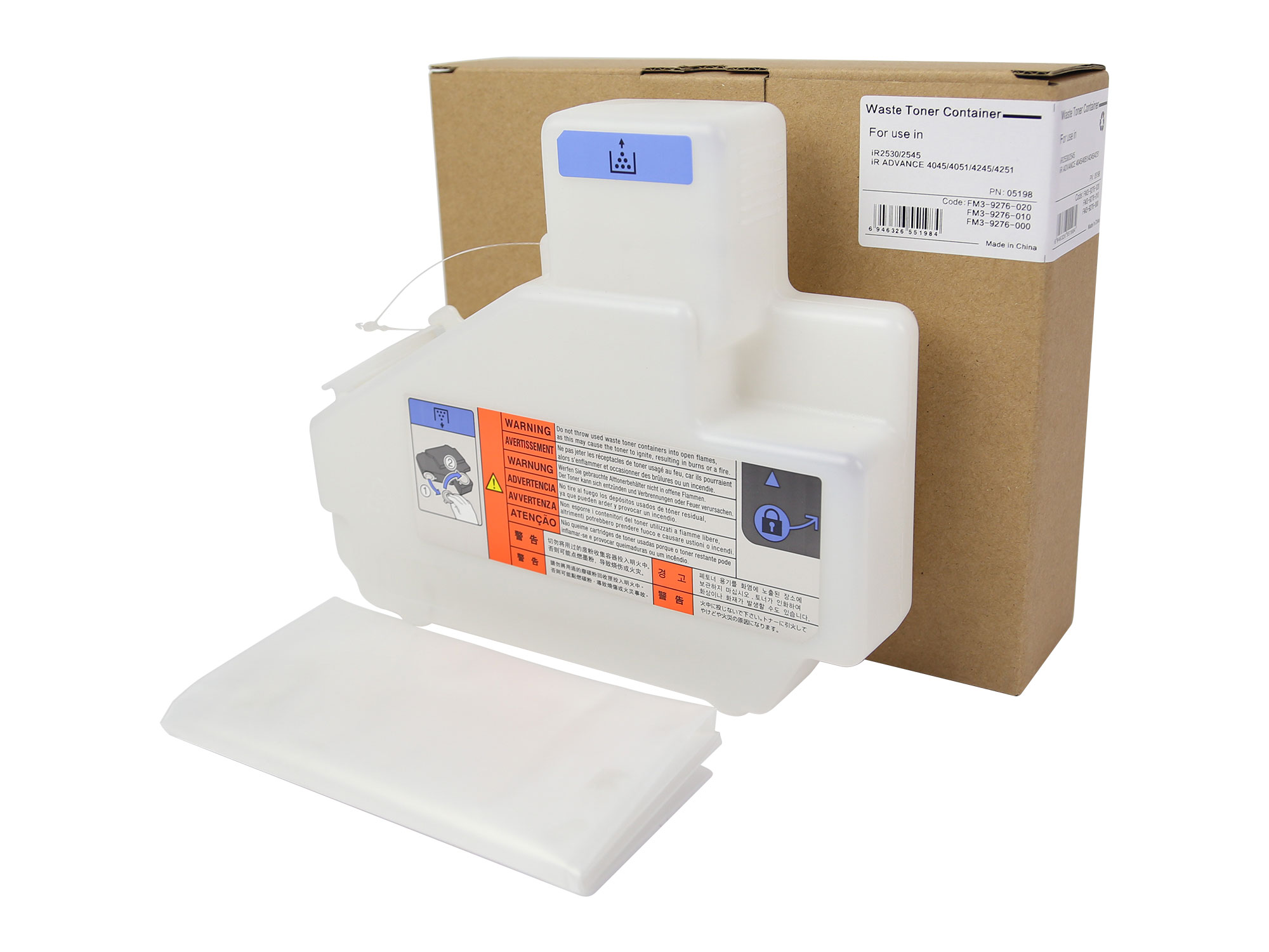 (Compatibile) Waste Toner Container #FM3-9276-020, FM3-9276-010, WT-101