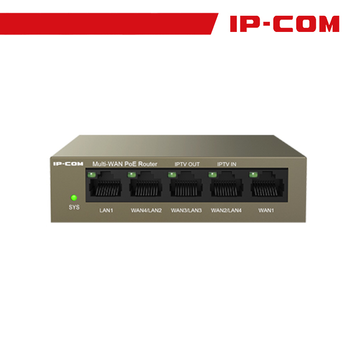 IP-COM Router/AP Controller - 5 porte Cloud Managed PoE, max 4 WAN | M20-PoE
