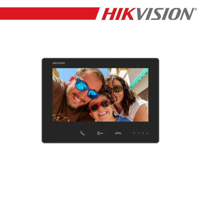 Monitor videocitofono interno HD 2 fili colore nero Hikvision - DS-KH7300EY-WTE2
