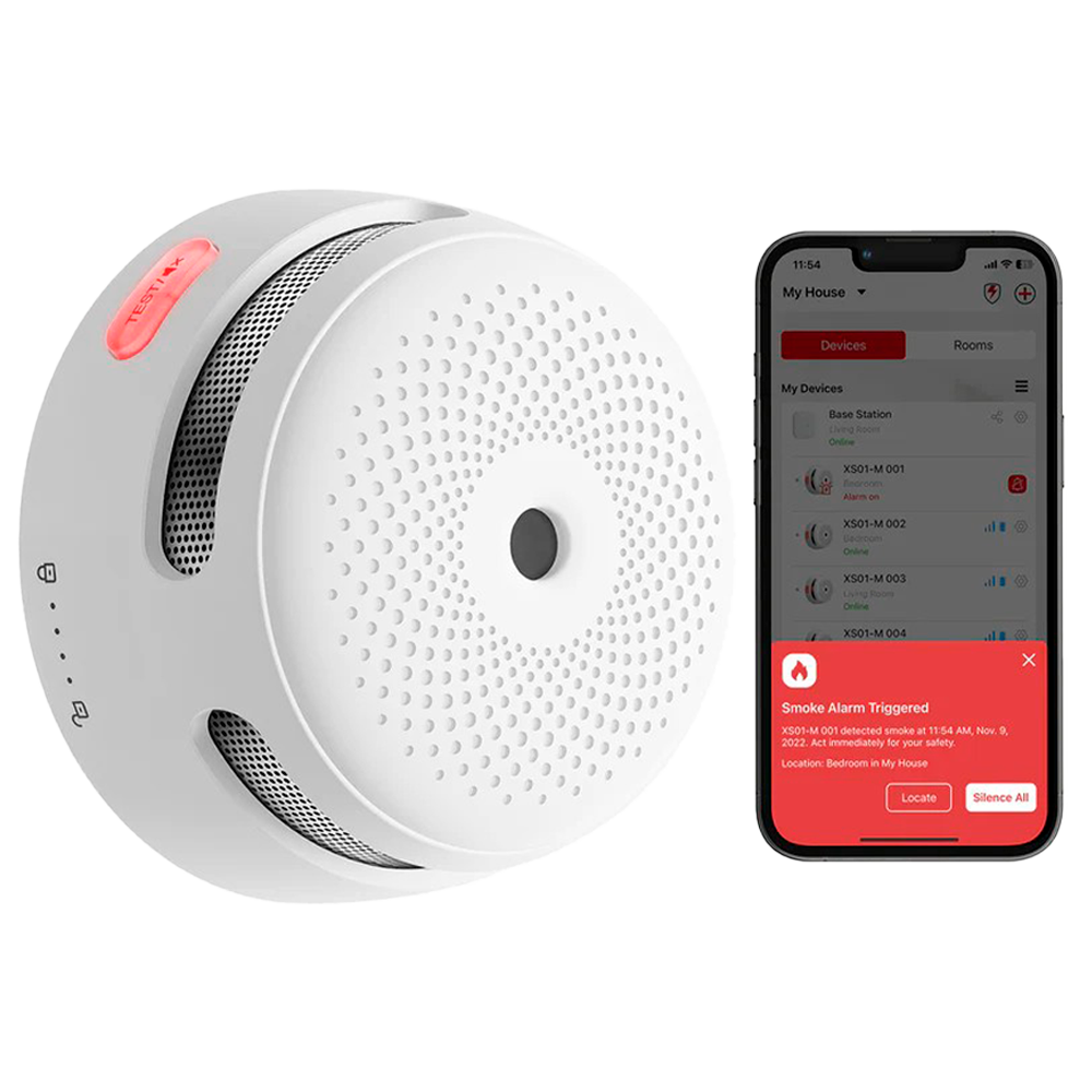 X-Sense Sensore Fumo Link+PRO a batteria sostit da connettere a centralina RF