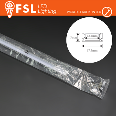 KIT PROFILO ALLUMINIO 6063 - U 2m SILVER - Certificato 20w/m
