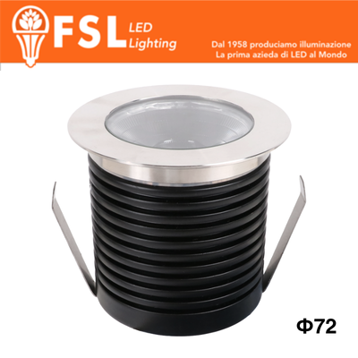 Punti Luce LED Spotlight Waterproof – 9W 3000K – 72*75mm – IP65