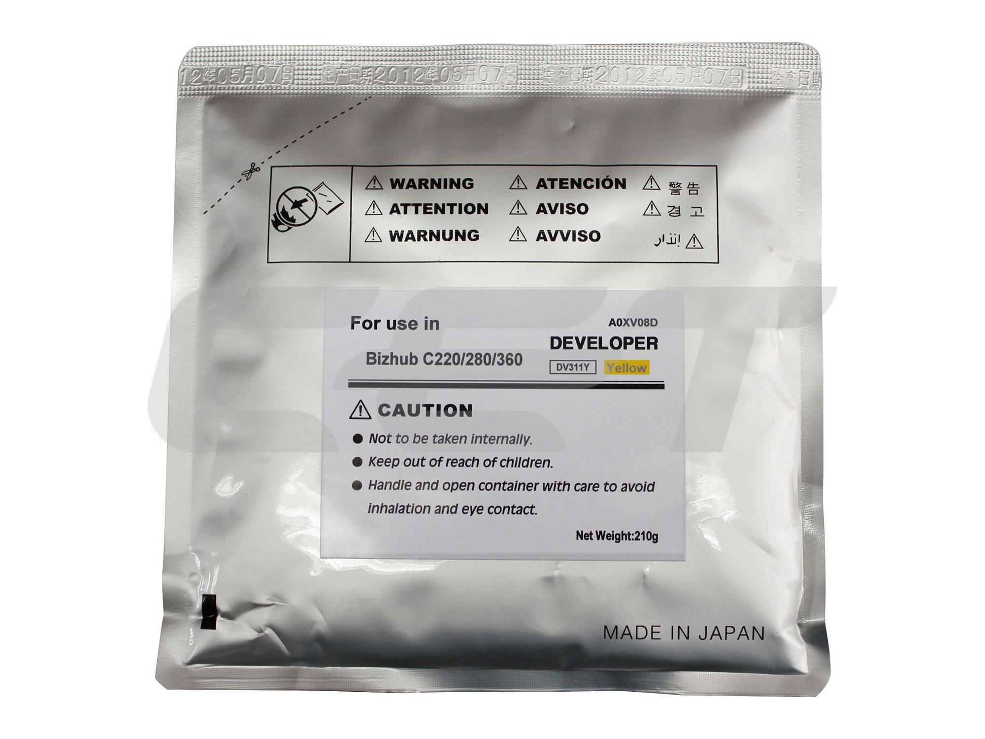 Toner compatível Konica Minolta MICE8435 amarelo