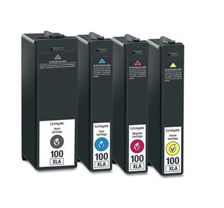 Tinteiro compatível Lexmark 100XLC ciano