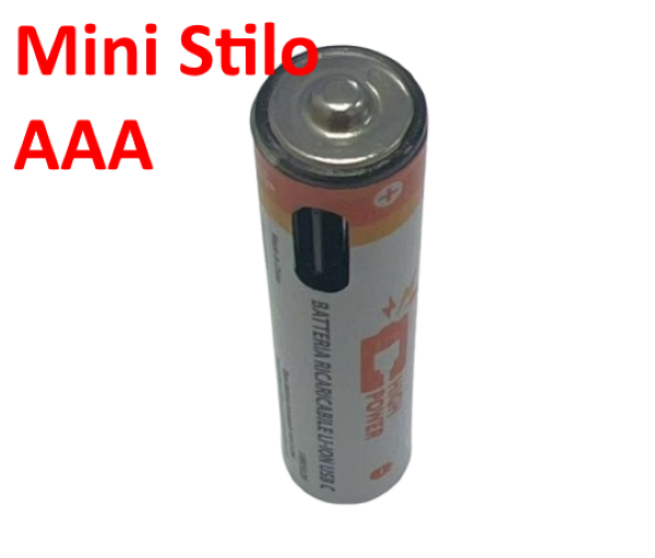 Batterie AAA Ricaricabili USB‑C 1.5V 435mAh 814mWh – Confezione da 4