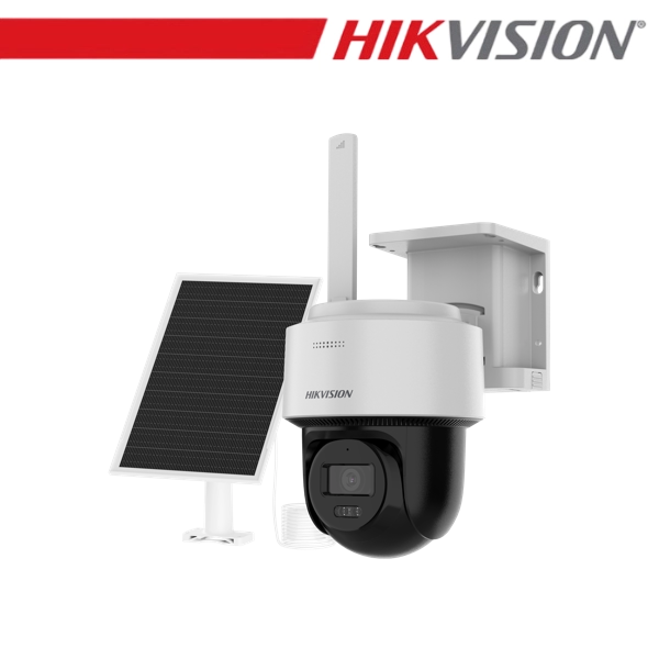 Hikvision Telecamera PT Solare 4G 4MP AOV Registrazione 24/7 Obiettivo 4mm - DS-2CFSP4-4G40