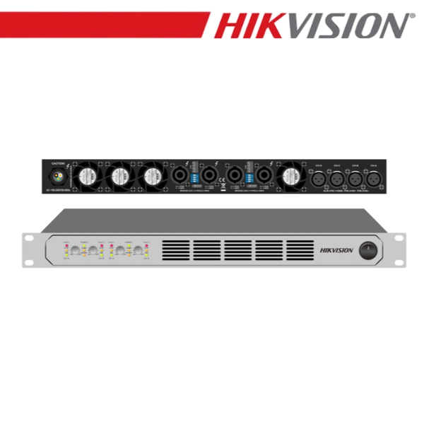 Hikvision Amplificatore Professionale 500W 4 Zone - DS-QAPAR50-4